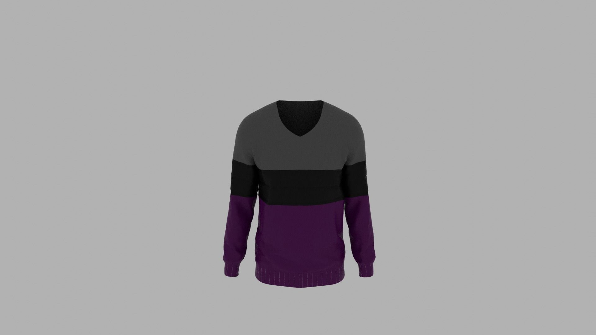 Sweater mannequin wearing Low-poly 3D model_5