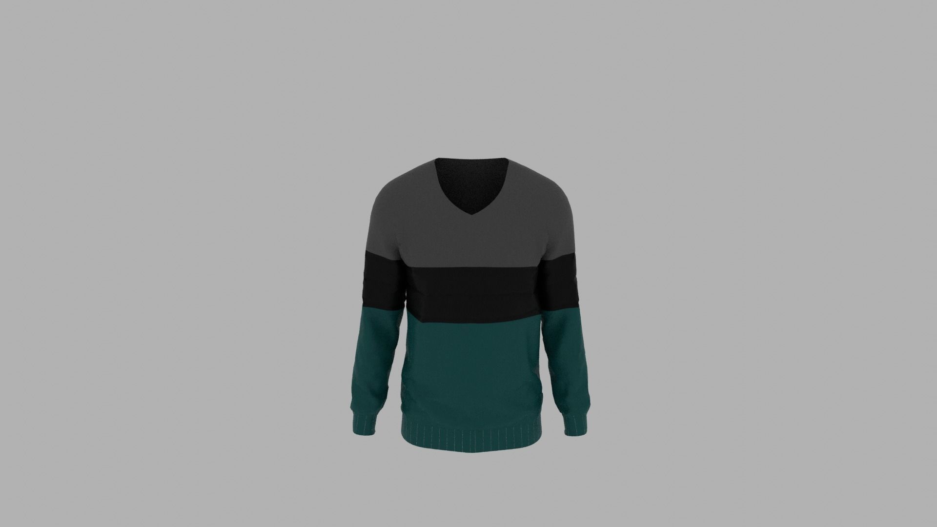 Sweater mannequin wearing Low-poly 3D model_5