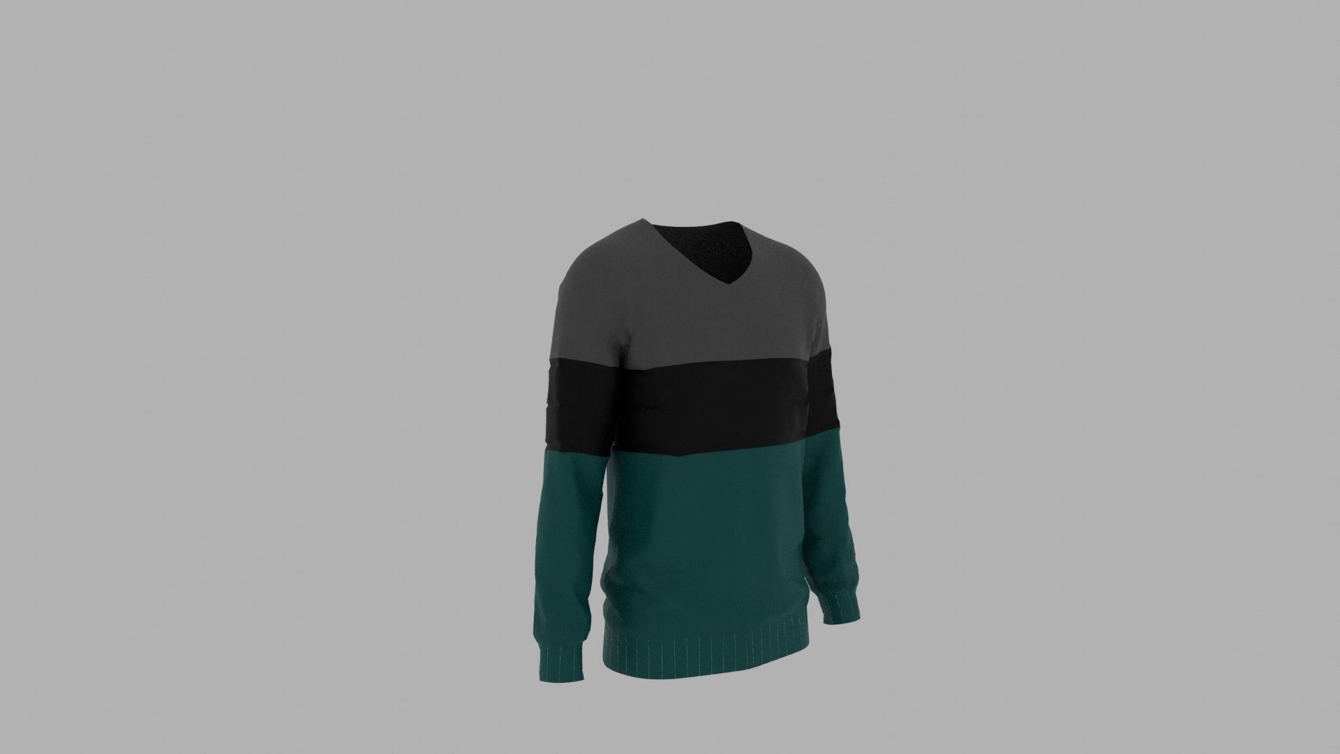 Sweater mannequin wearing Low-poly 3D model_3