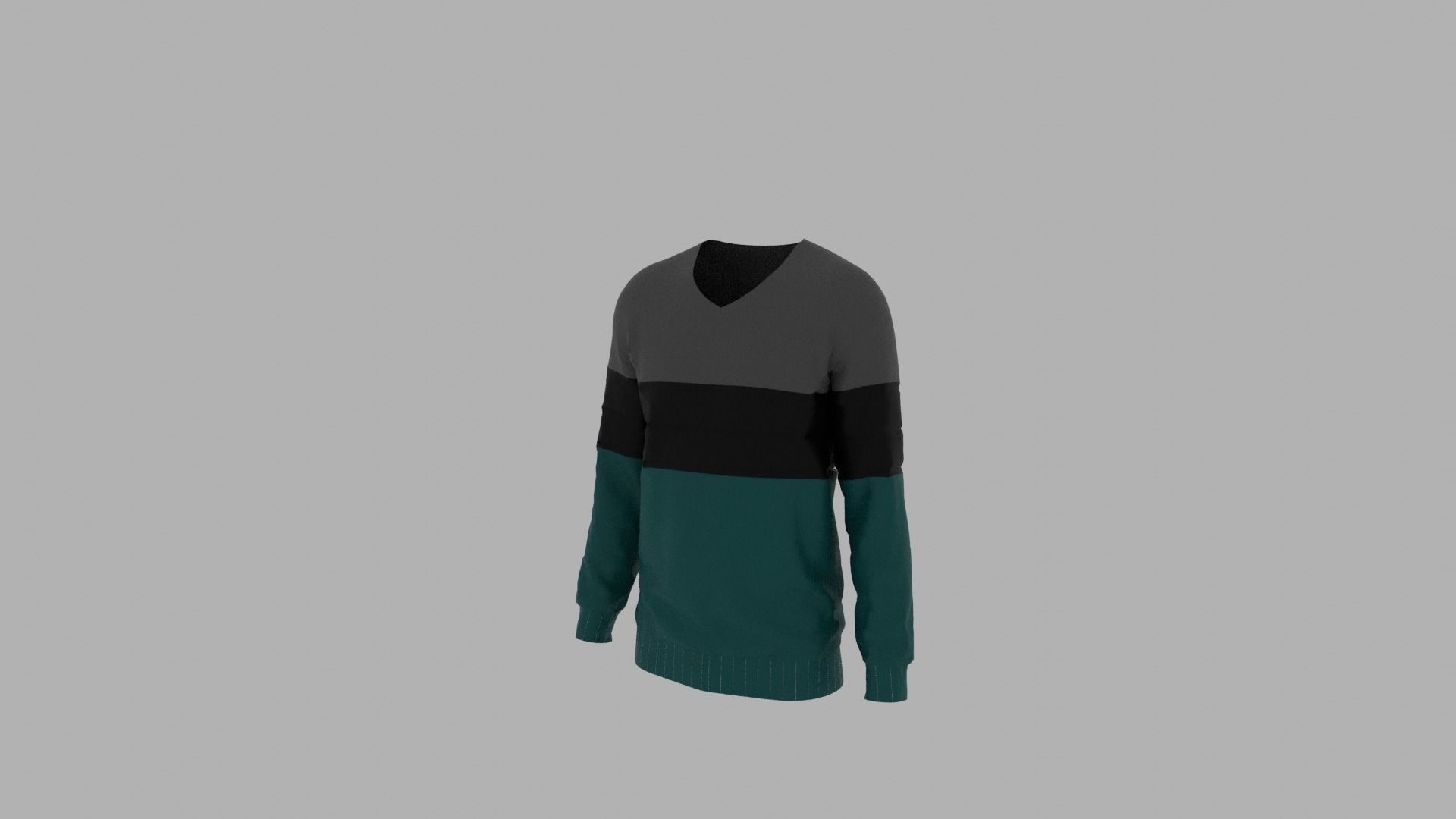 Sweater mannequin wearing Low-poly 3D model_2