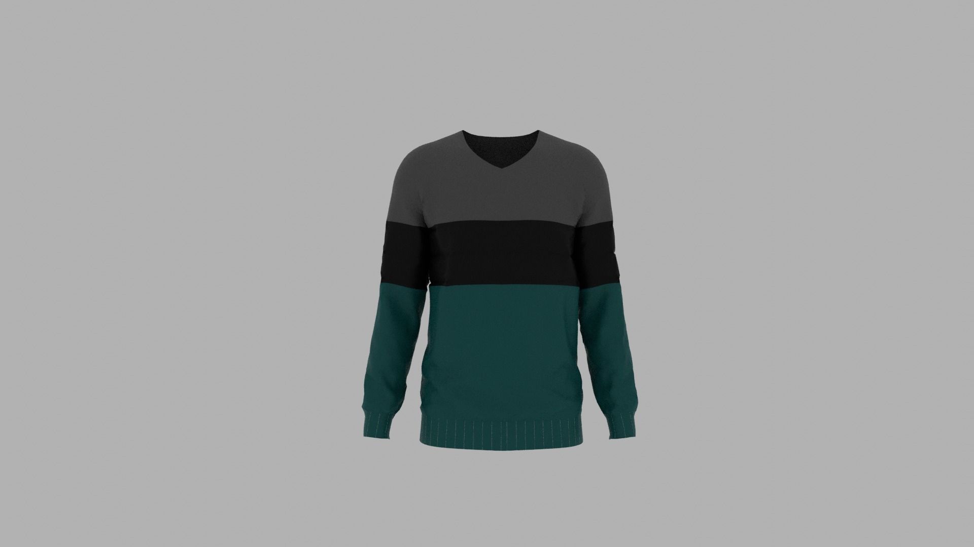 Sweater mannequin wearing Low-poly 3D model_1