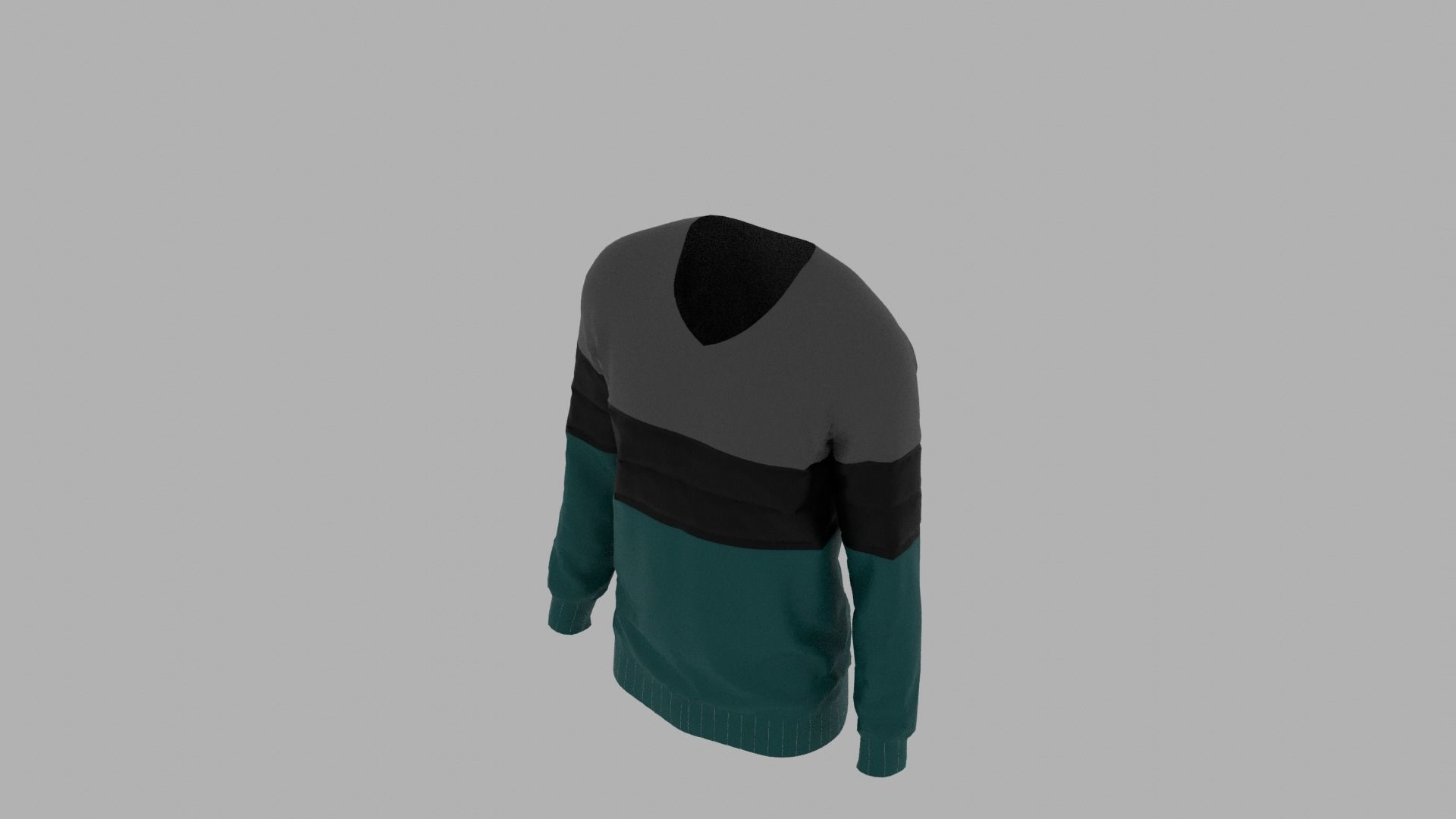 Sweater mannequin wearing Low-poly 3D model_6