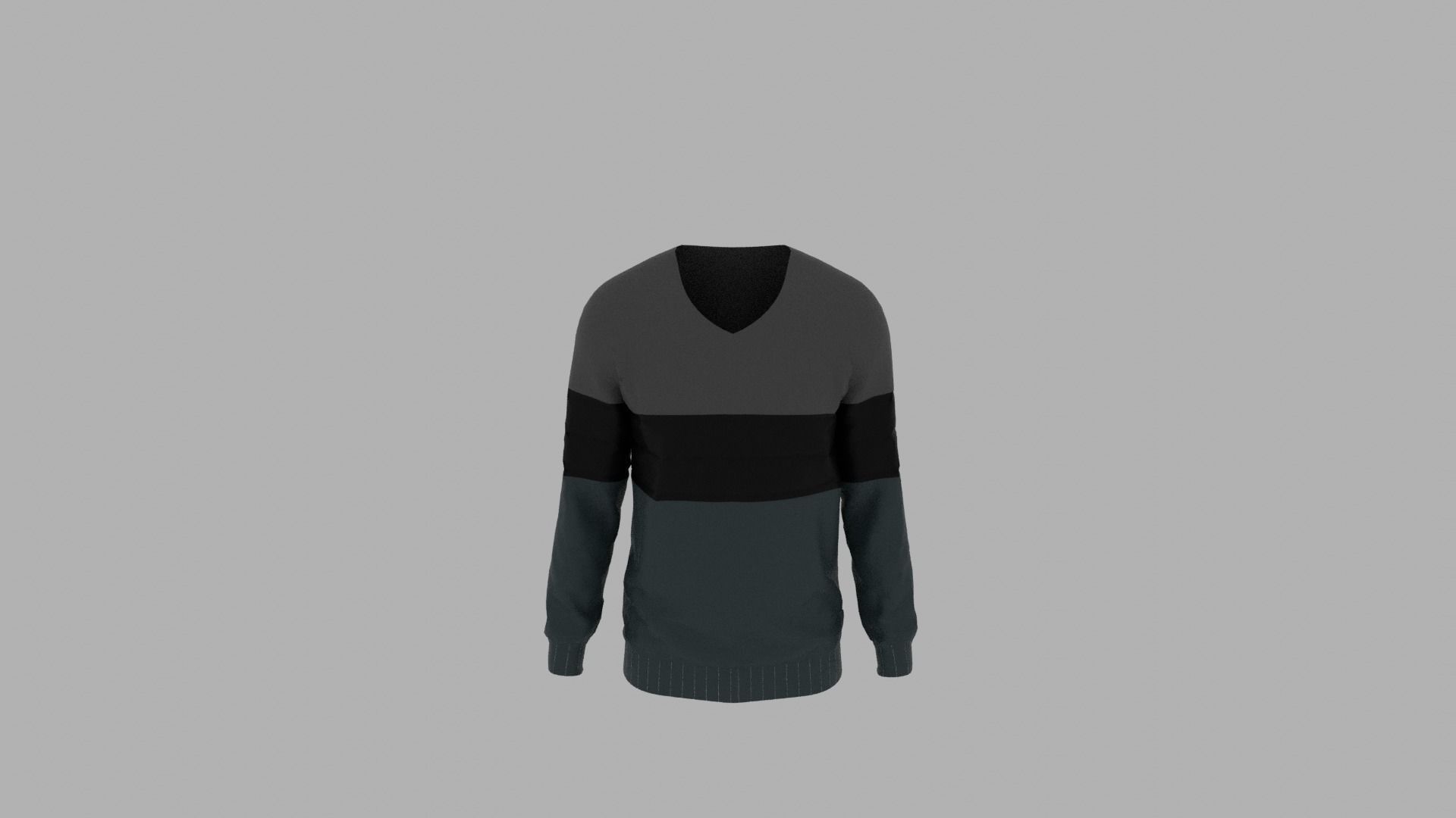 Sweater mannequin wearing Low-poly 3D model_5