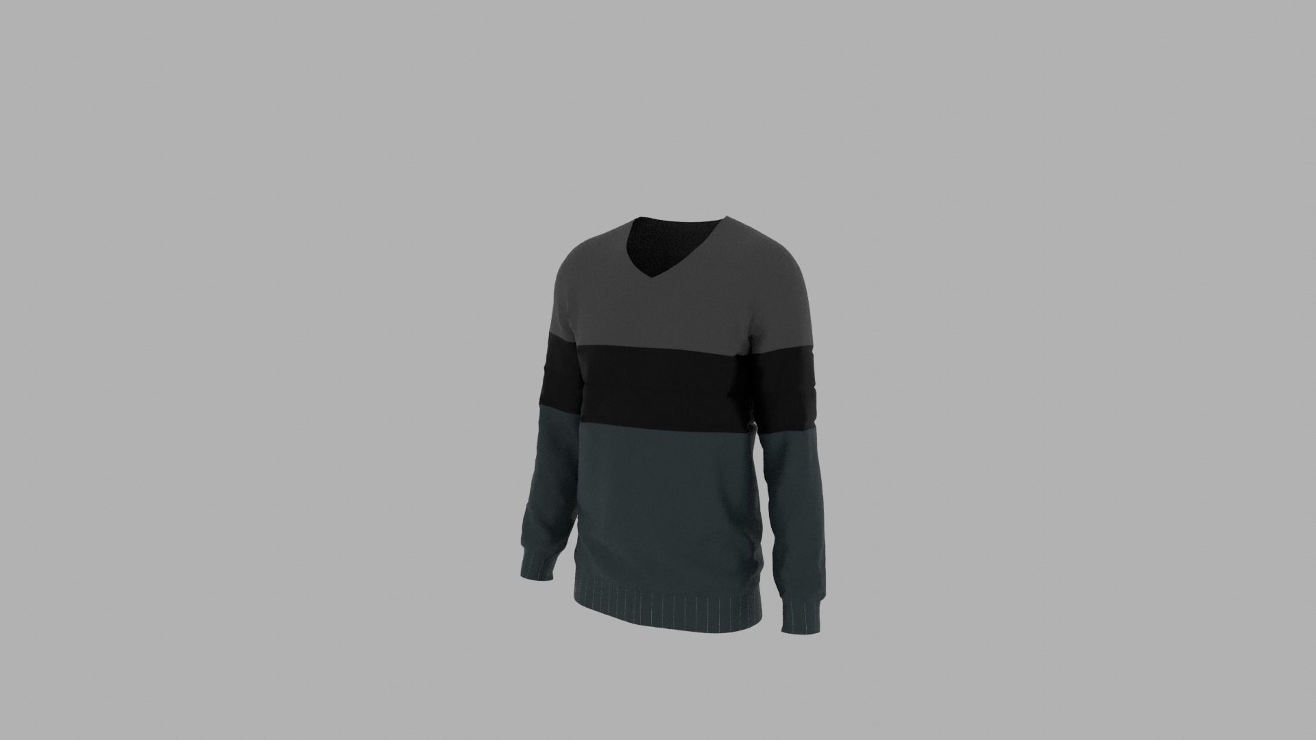 Sweater mannequin wearing Low-poly 3D model_2