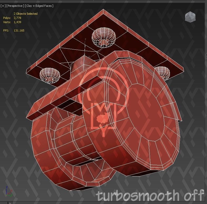 Corner pet House Low-poly 3D model_38