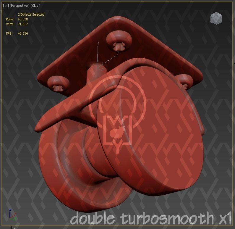 Corner pet House Low-poly 3D model_40