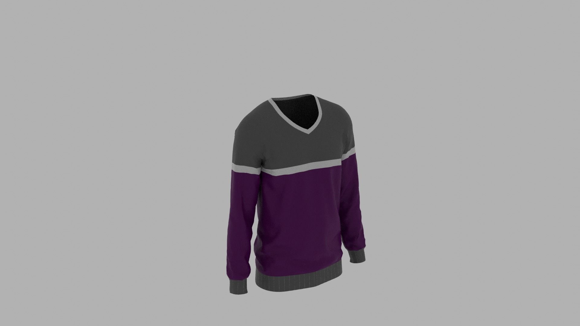 Sweater mannequin Low-poly 3D model_4