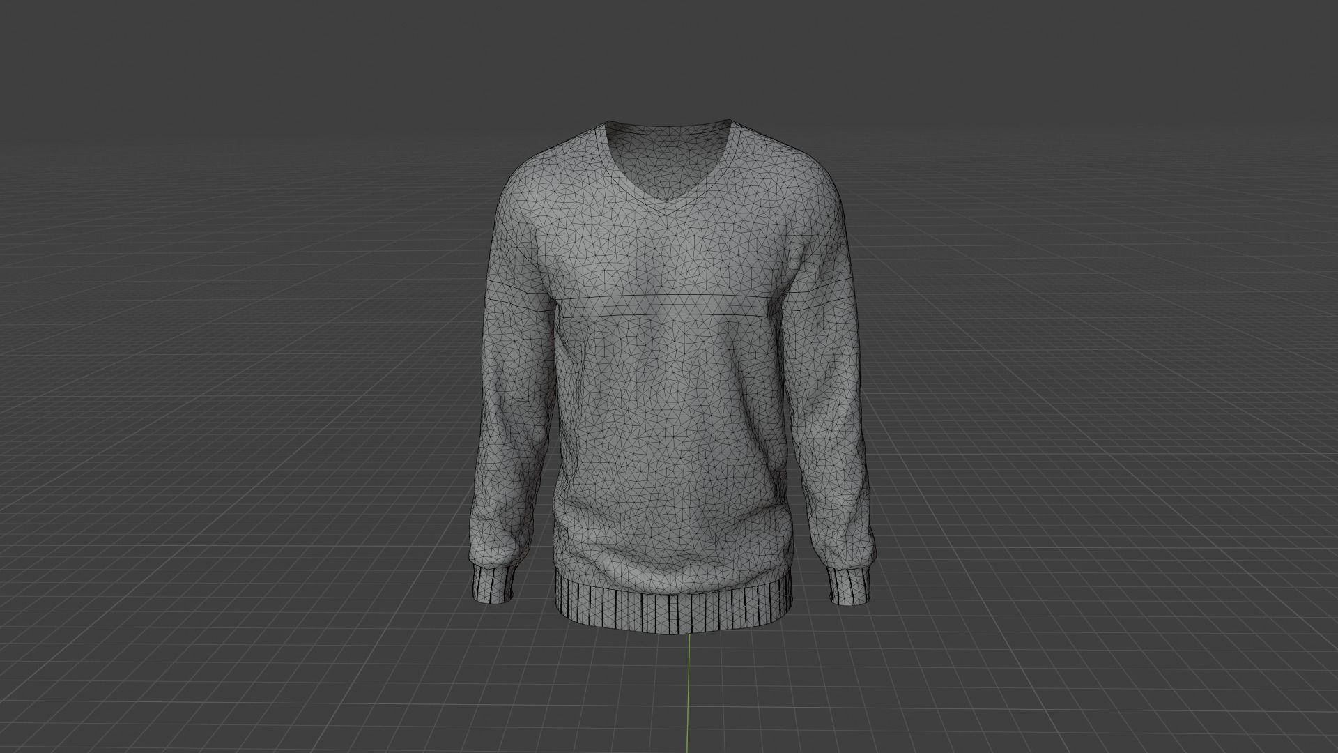 Sweater mannequin Low-poly 3D model_8
