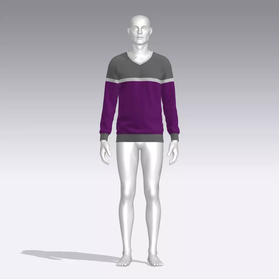 Sweater mannequin Low-poly 3D model_0