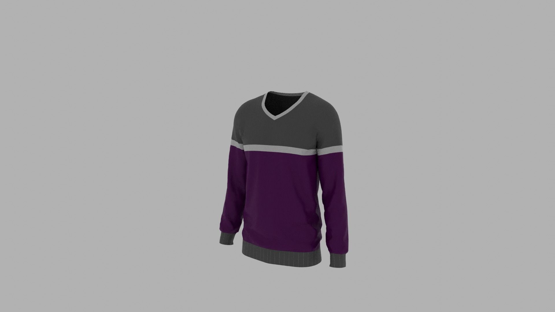 Sweater mannequin Low-poly 3D model_2