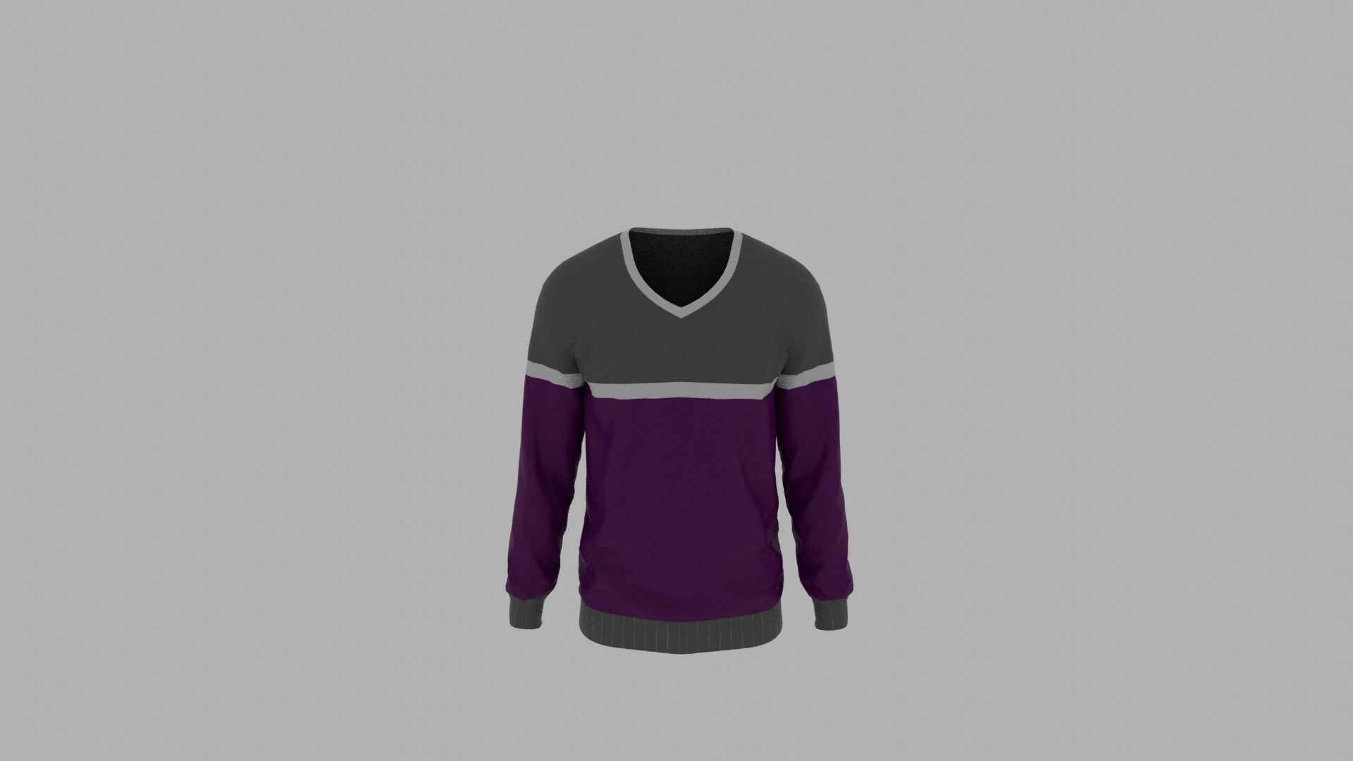 Sweater mannequin Low-poly 3D model_5
