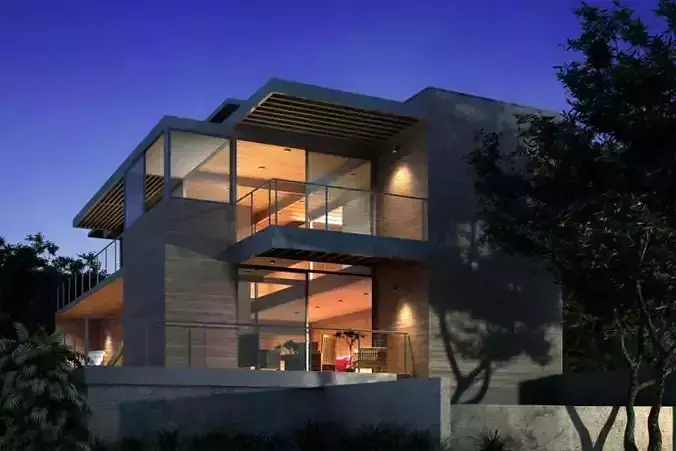 Modern Two Floor House 3D model
