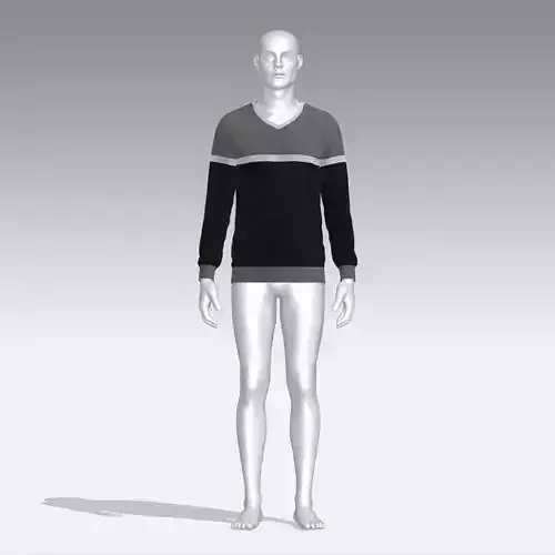 Sweater male mannequin wearing