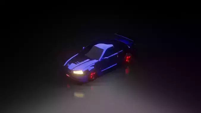 Low Poly Car Model