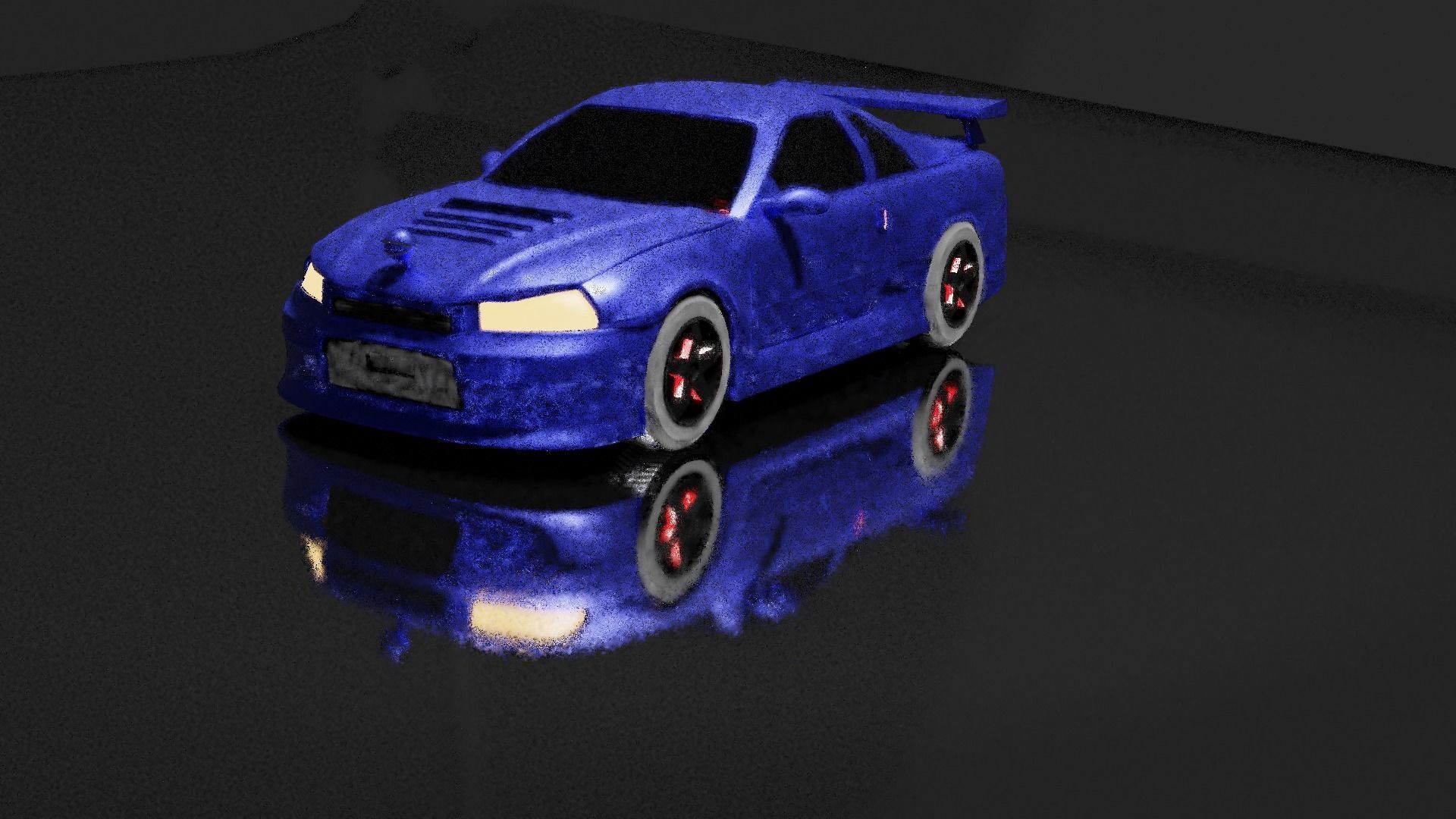 Low Poly Car Model Low-poly 3D model_1