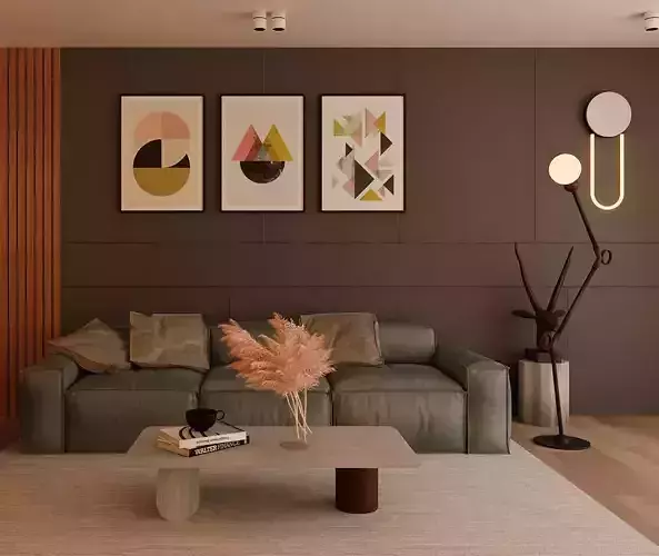 LIVING ROOM I INTERIOR I DESIGN I 3D MODEL I 3D RENDER