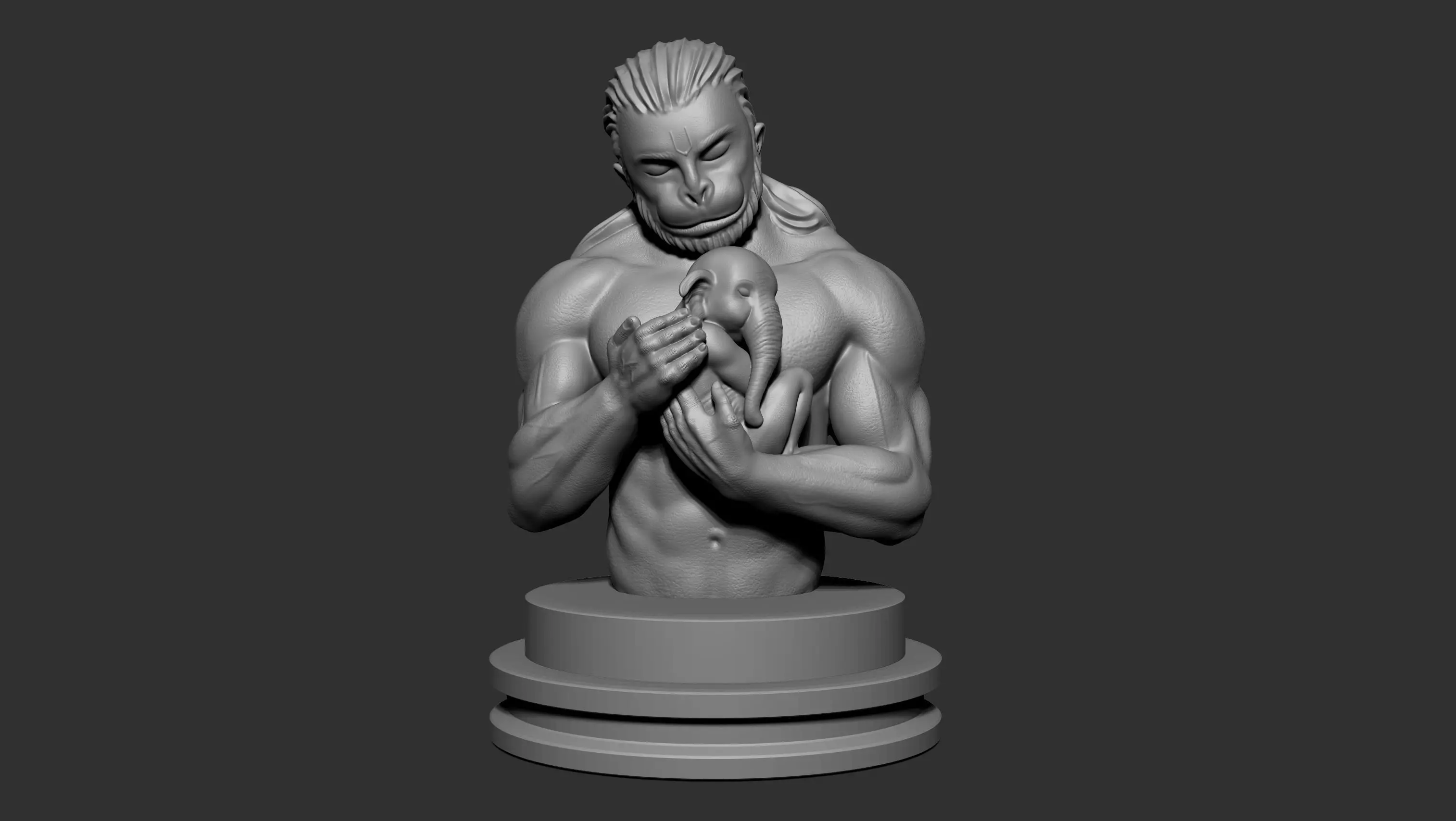 Hanuman Ganesha 3D print model_0