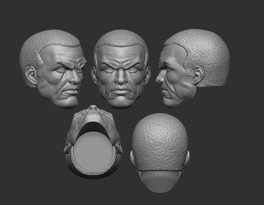 Calvin Ellis - Headsculpt for Action Figures 3D print model 3D print model_4