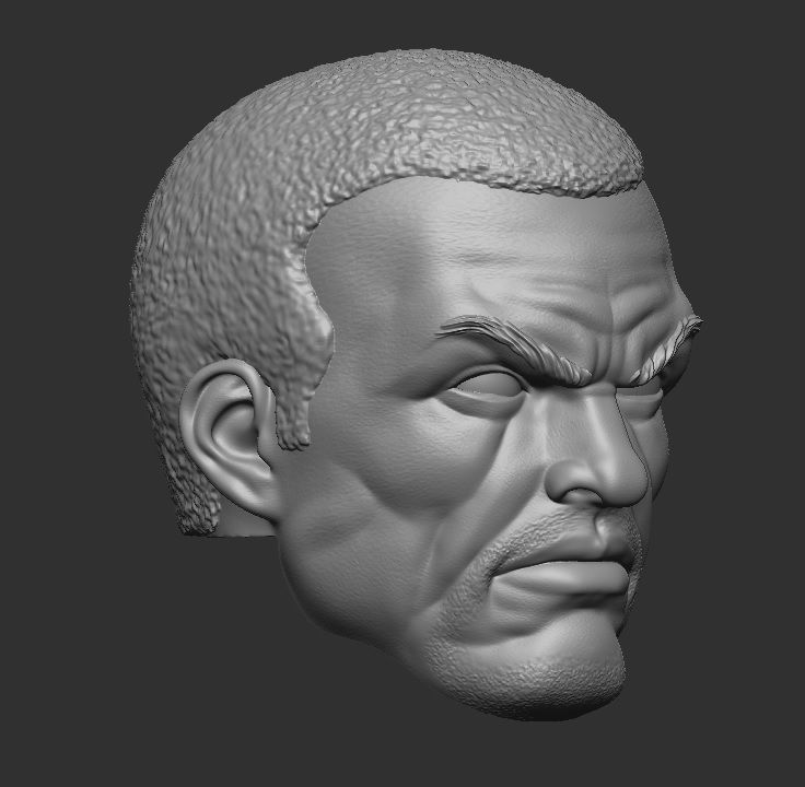 Calvin Ellis - Headsculpt for Action Figures 3D print model 3D print model_5