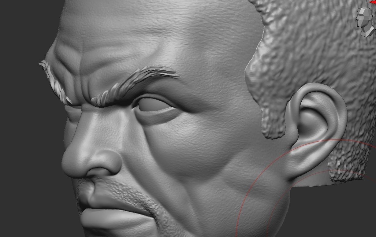 Calvin Ellis - Headsculpt for Action Figures 3D print model 3D print model_9