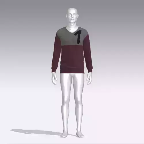 Sweater male mannequin wearing