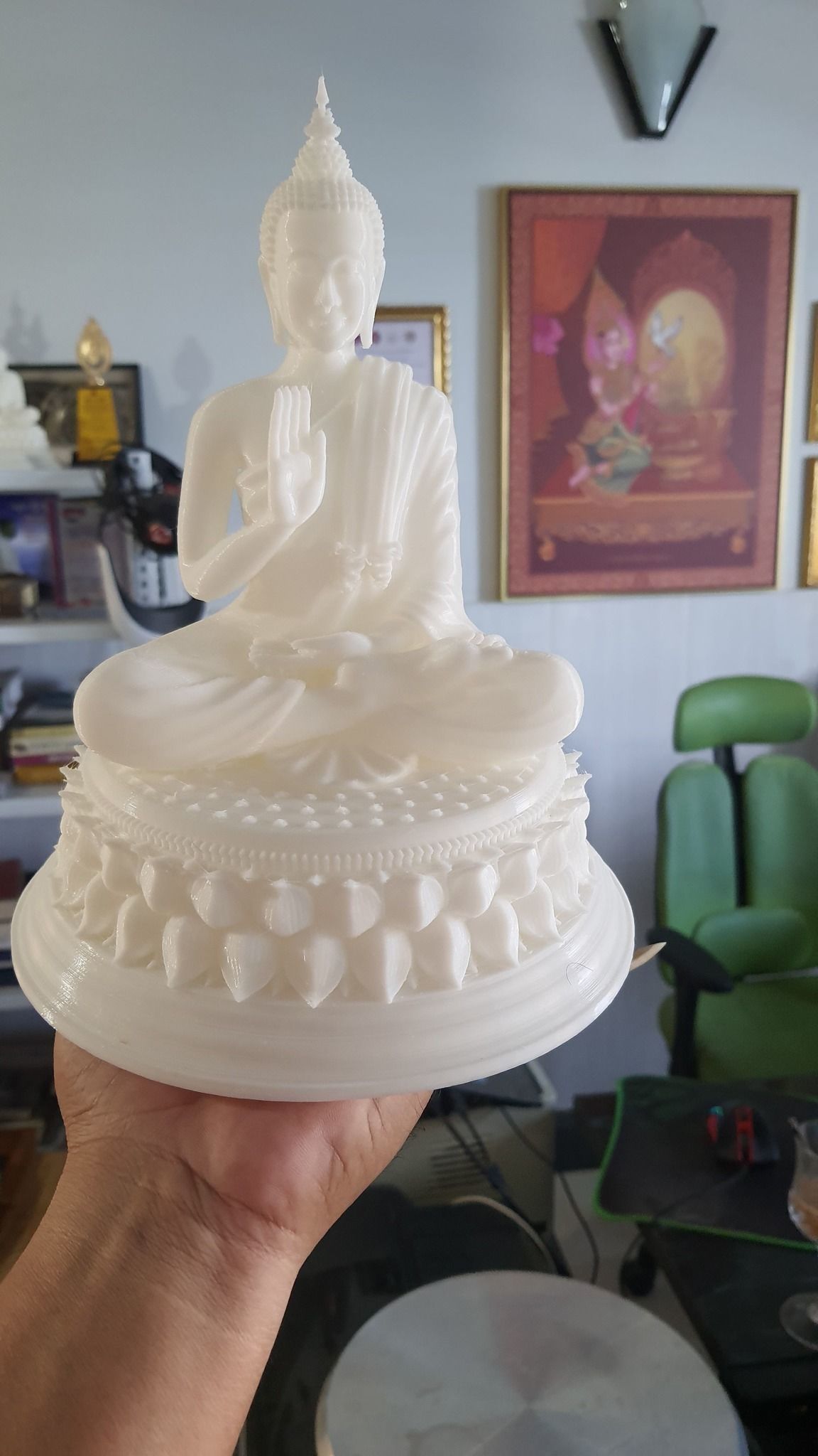 Asian Buddha Statue 3D print model 3D print model_8