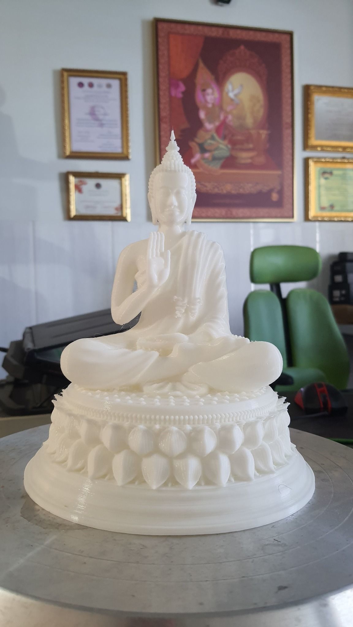 Asian Buddha Statue 3D print model 3D print model_6