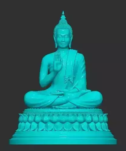 Asian Buddha Statue 3D print model