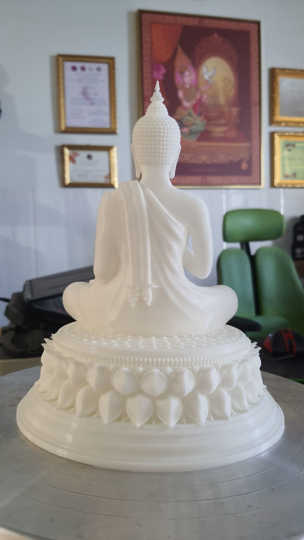 Asian Buddha Statue 3D print model 3D print model_7