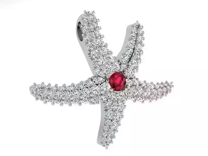 Star pendant 3441 3D print model