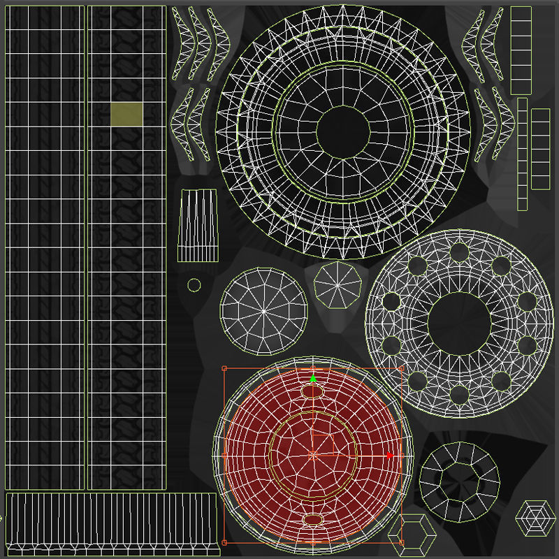 Freightliner cabover fuel trailer Low-poly 3D model_61