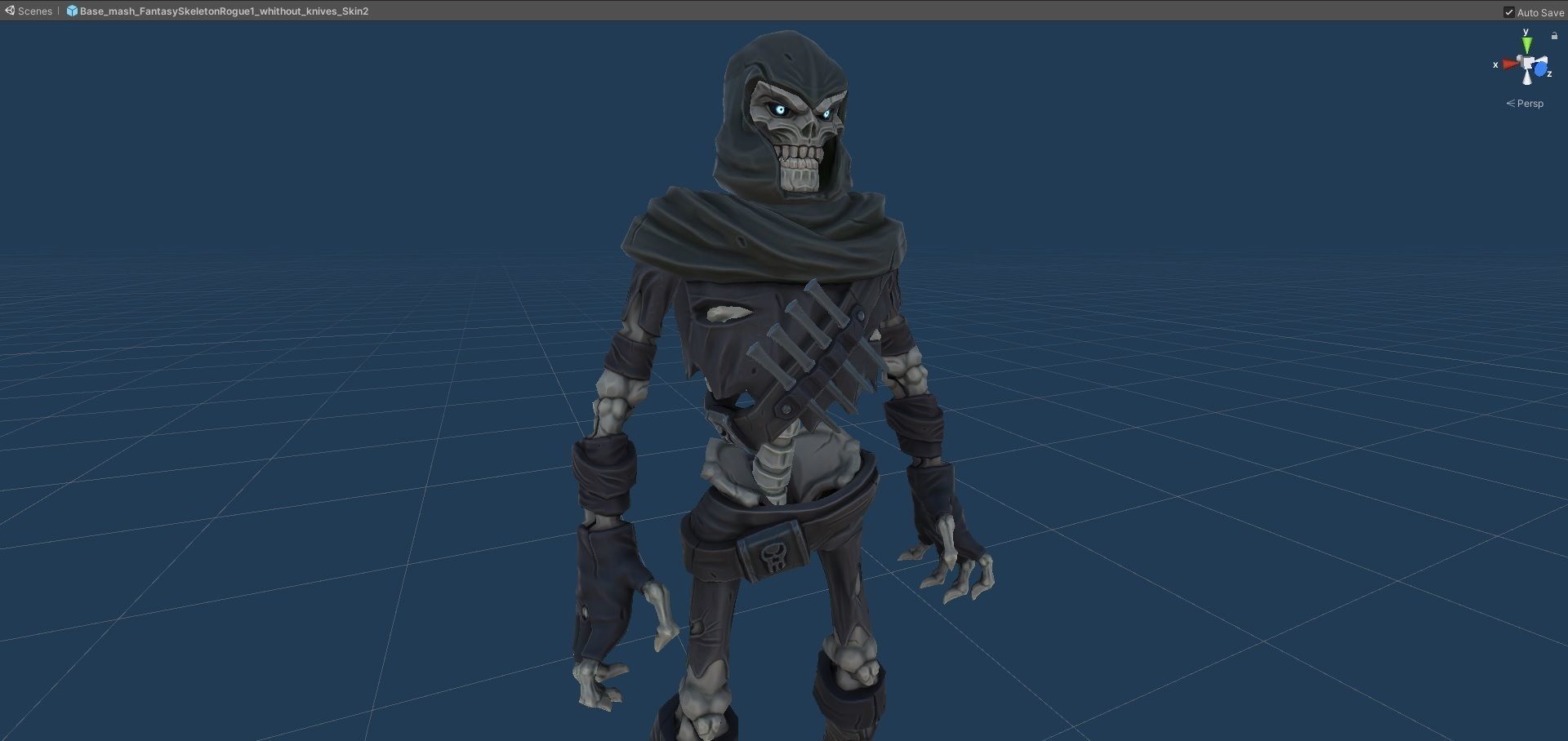 Low-poly game ready models of the characters SkeletonsPack1 Low-poly 3D model_42