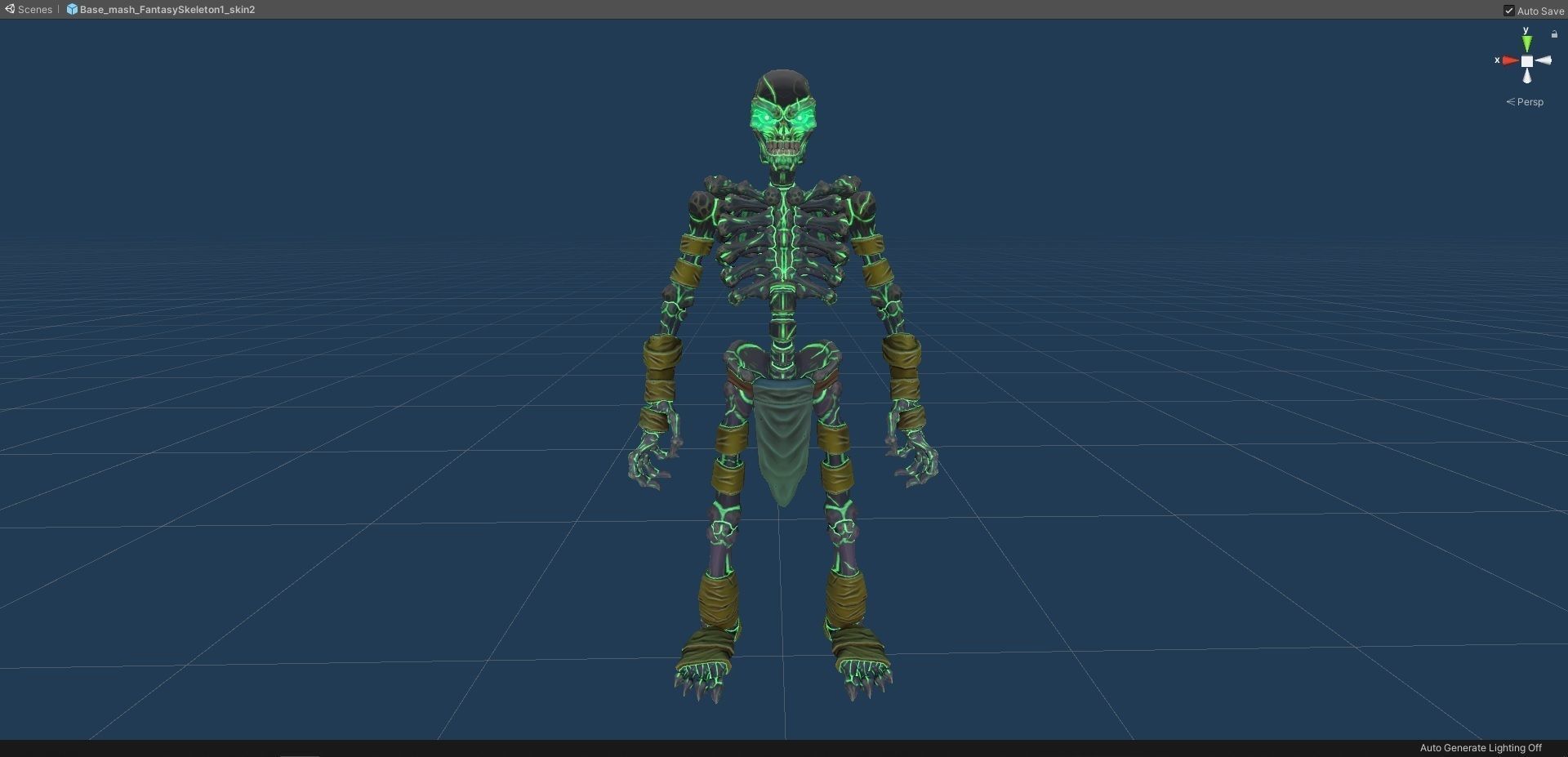 Low-poly game ready models of the characters SkeletonsPack1 Low-poly 3D model_34