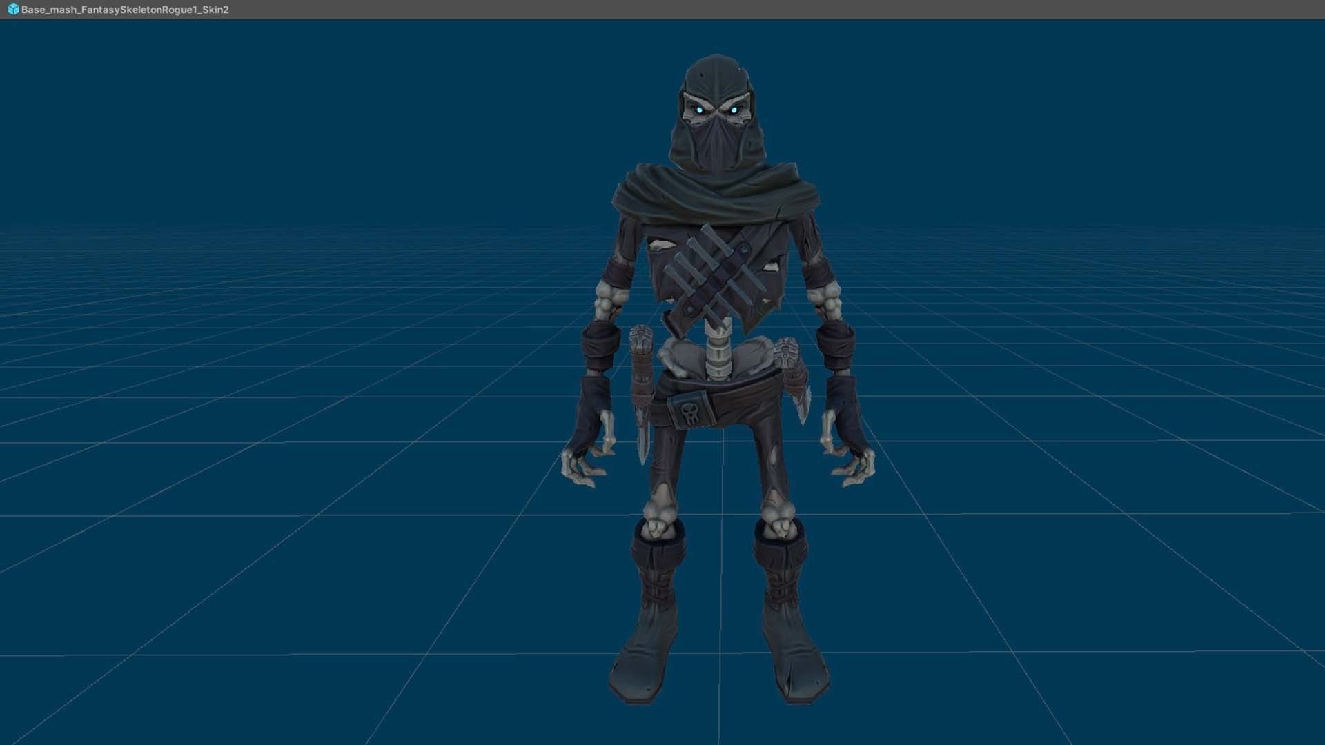 Low-poly game ready models of the characters SkeletonsPack1 Low-poly 3D model_40