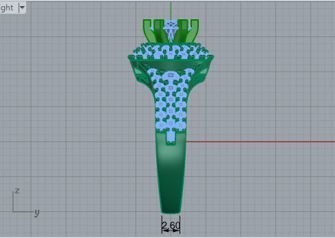 Bright chain diamond ring 3450 3D print model 3D print model_6