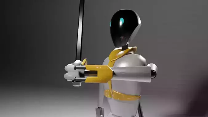 Futuristic Training Bot 3D model