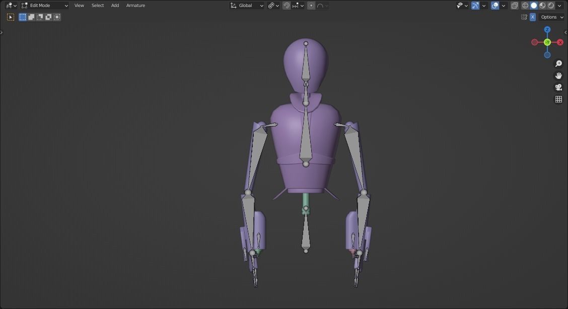 Futuristic Training Bot 3D model_9