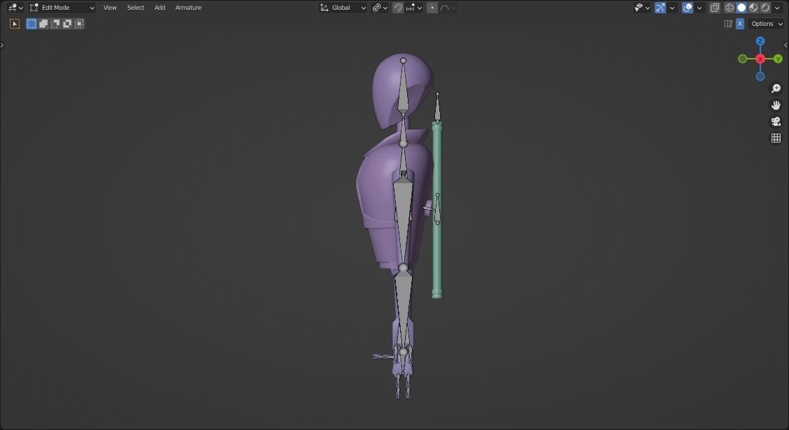 Futuristic Training Bot 3D model_10