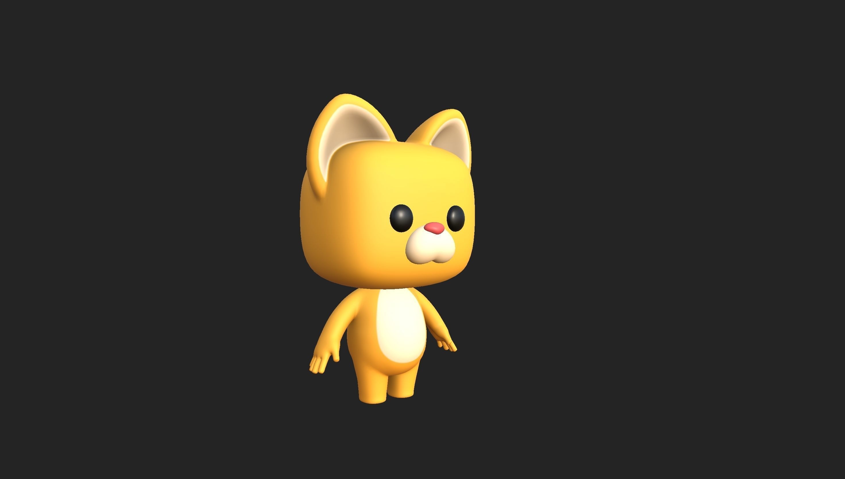 Cartoon Cat 3D model_31