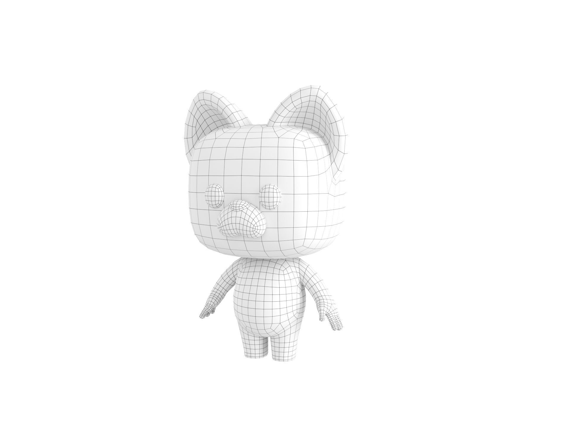 Cartoon Cat 3D model_37