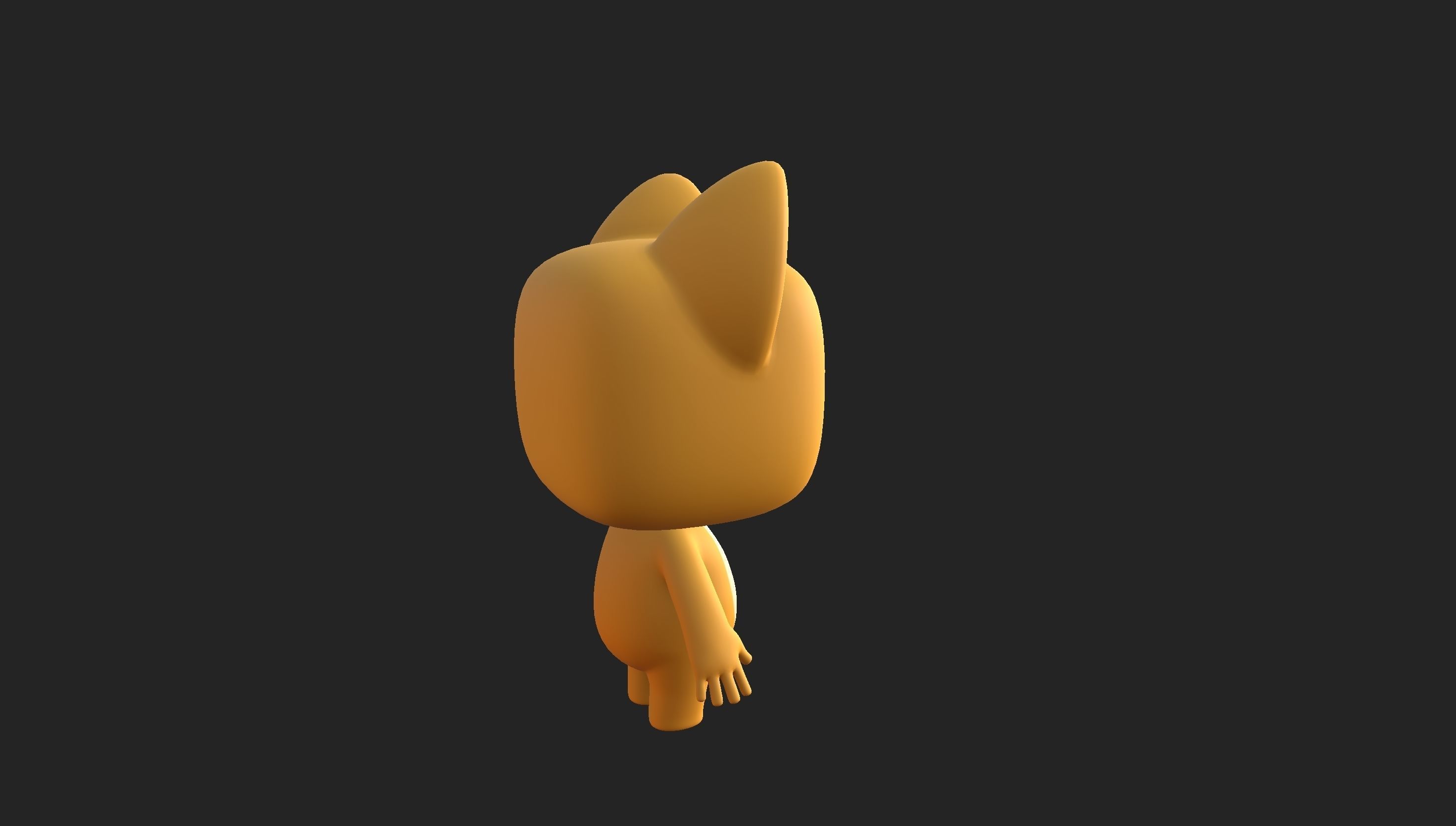 Cartoon Cat 3D model_36