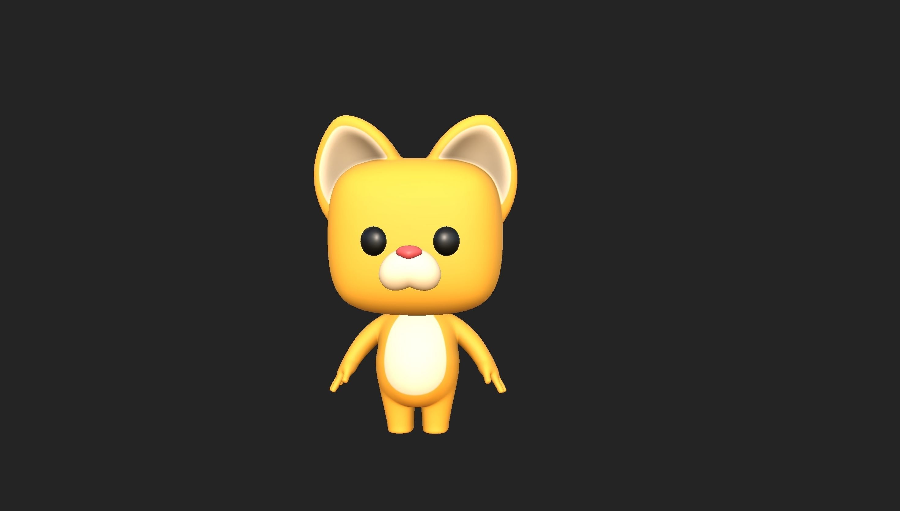 Cartoon Cat 3D model_21