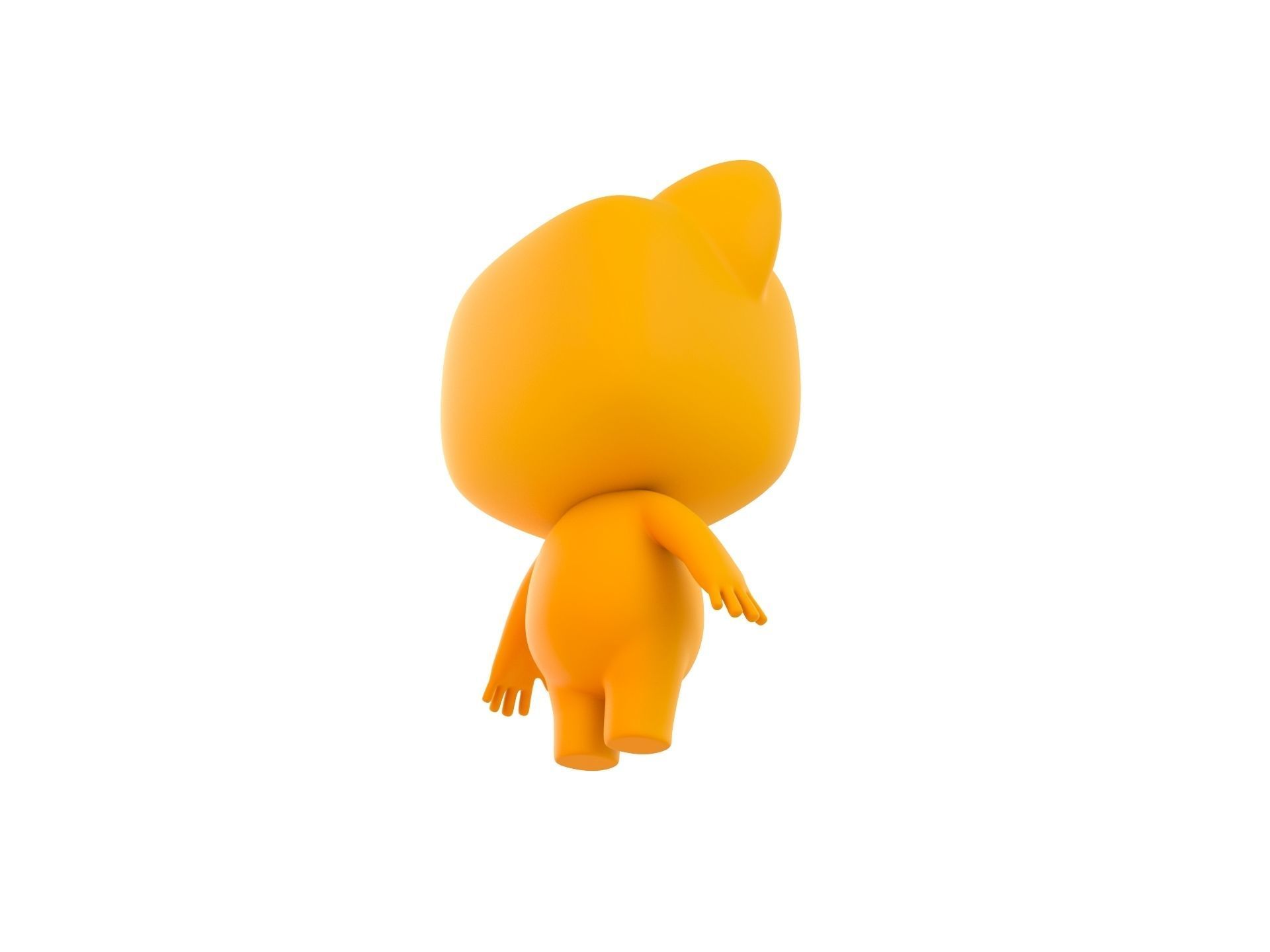 Cartoon Cat 3D model_4