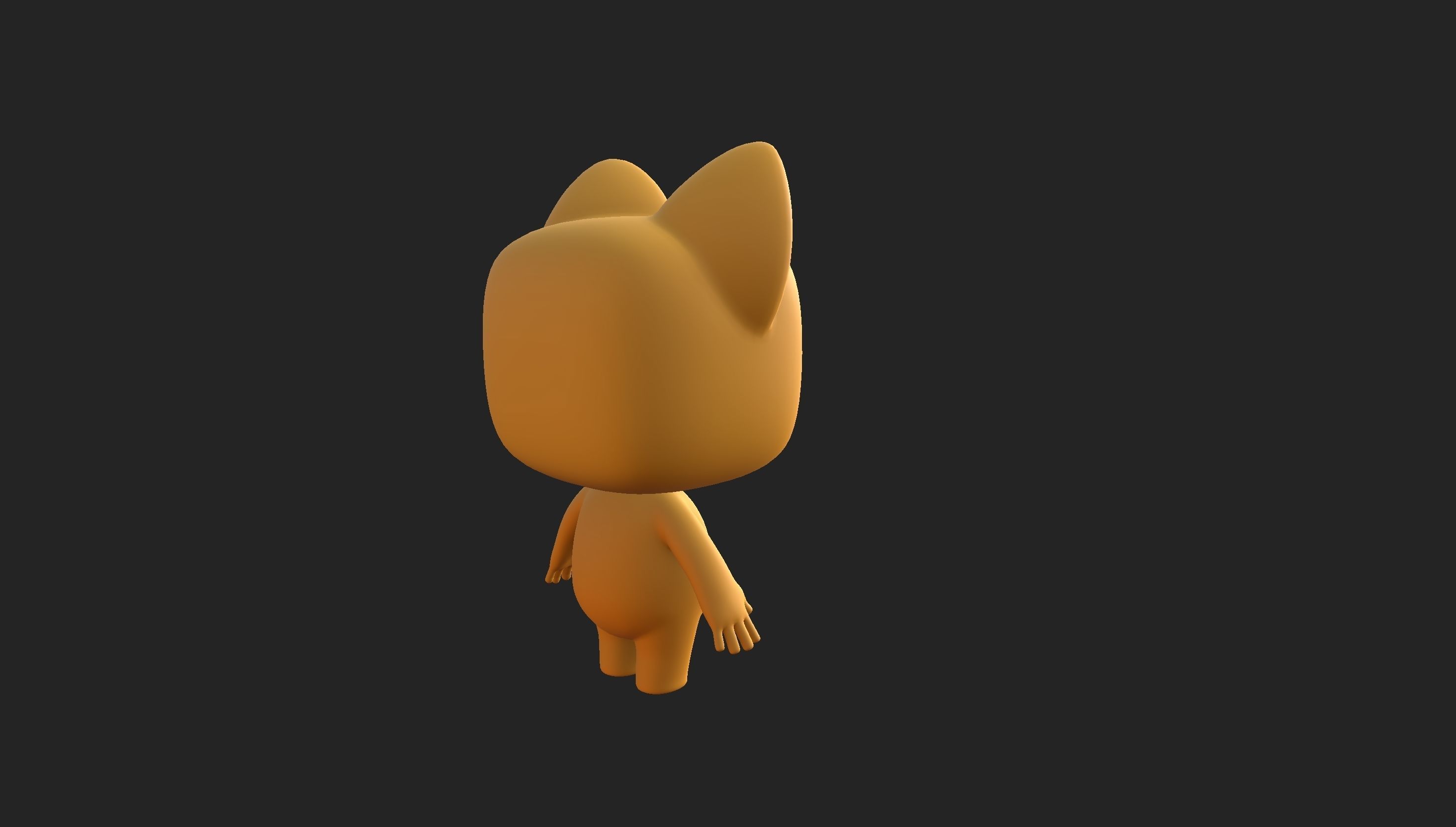 Cartoon Cat 3D model_11