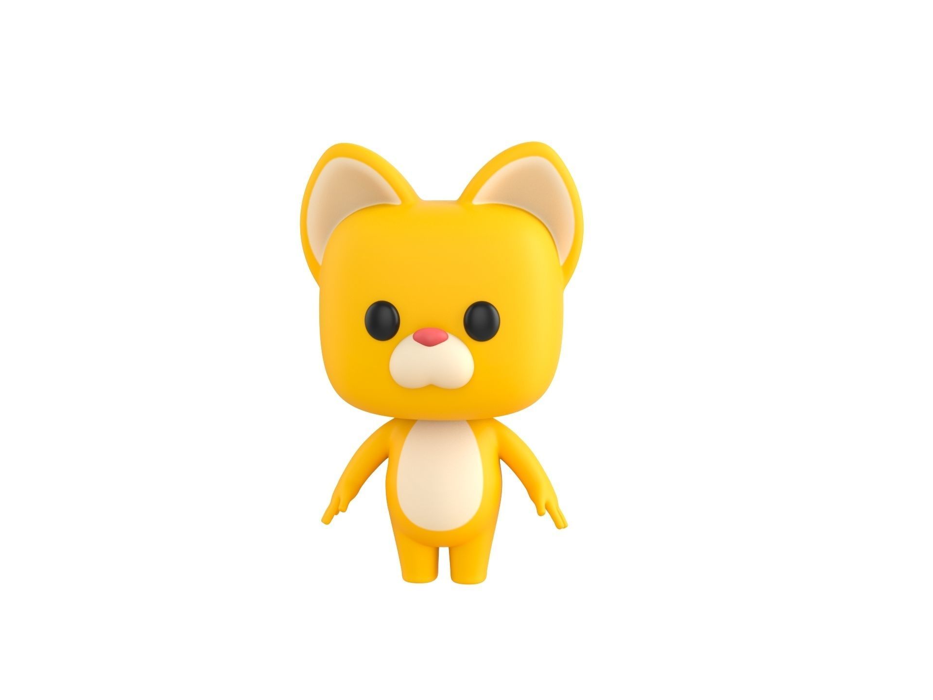 Cartoon Cat 3D model_1