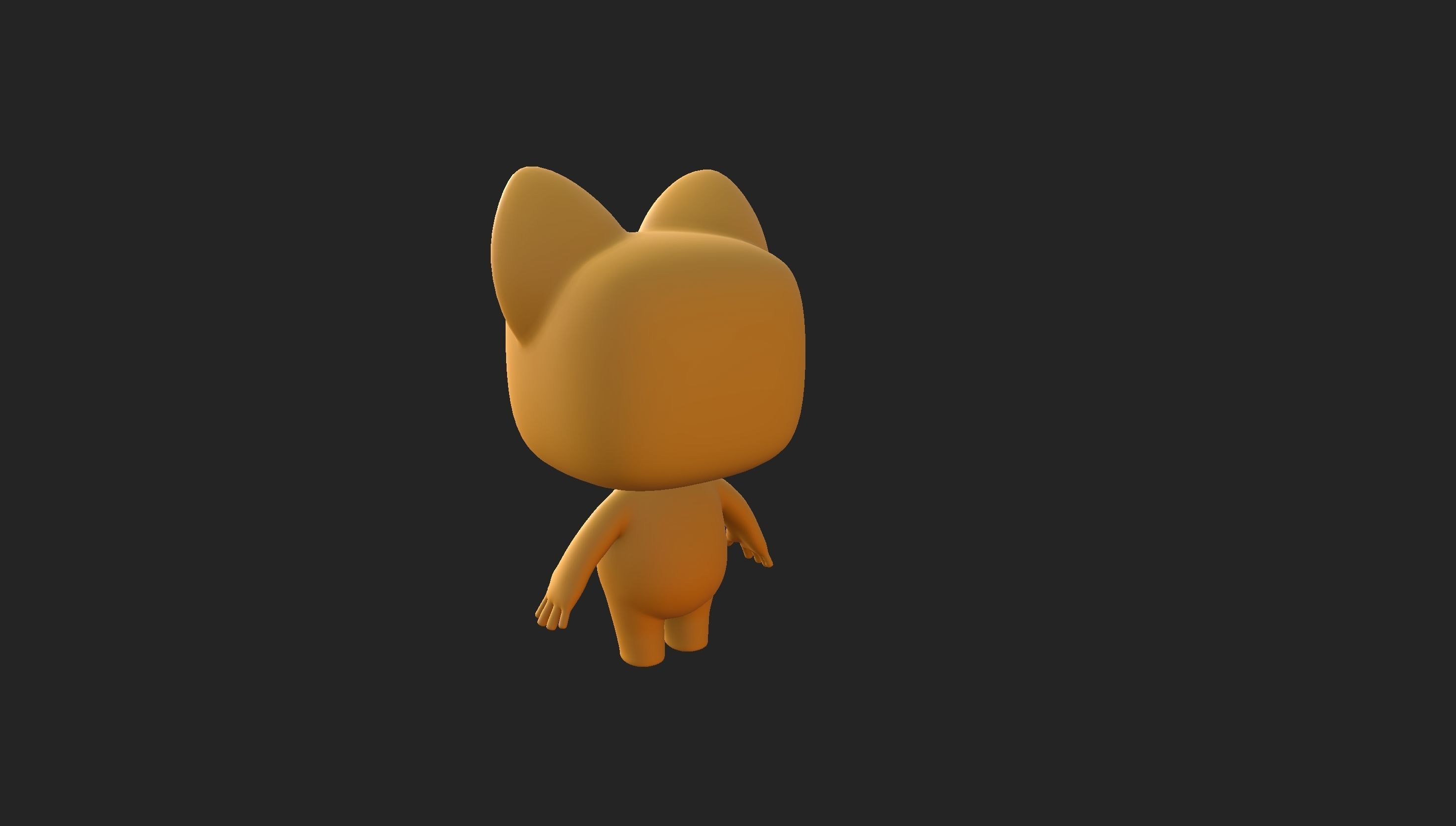 Cartoon Cat 3D model_17