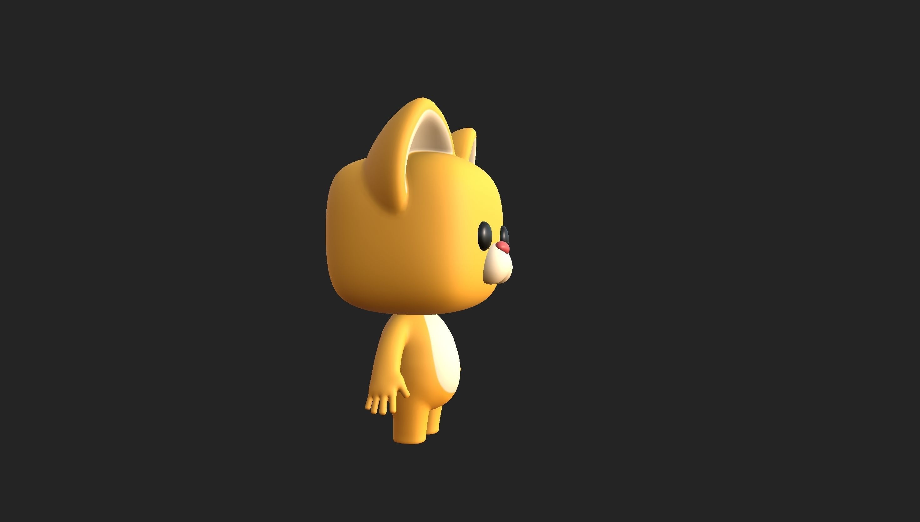 Cartoon Cat 3D model_33