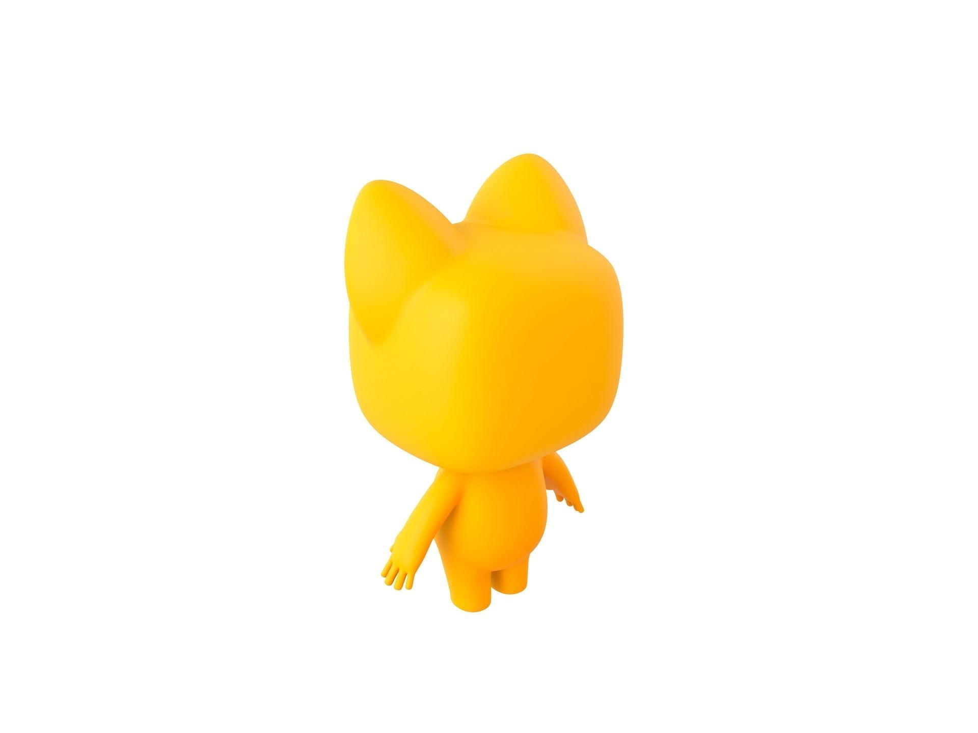 Cartoon Cat 3D model_6