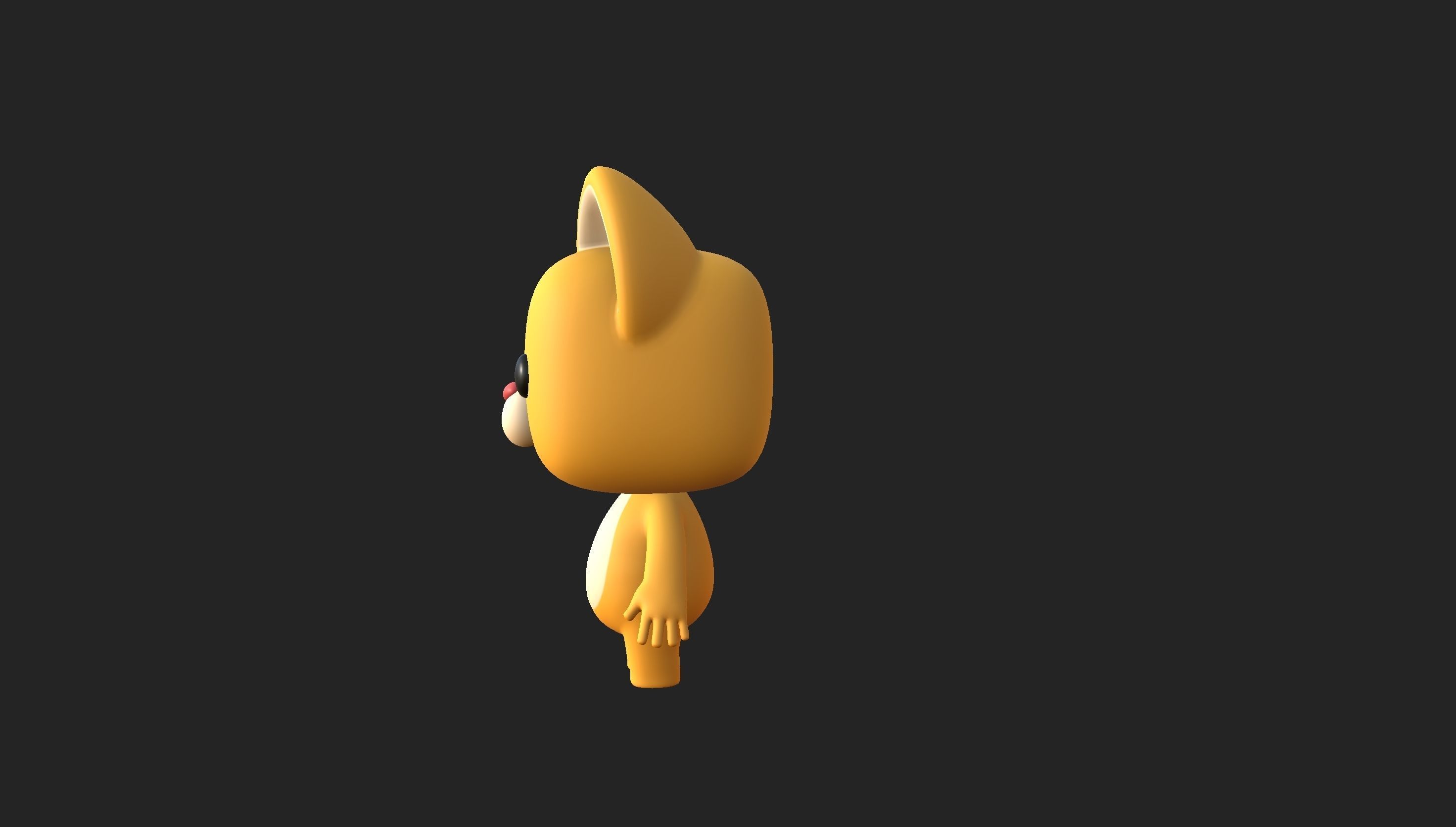 Cartoon Cat 3D model_19