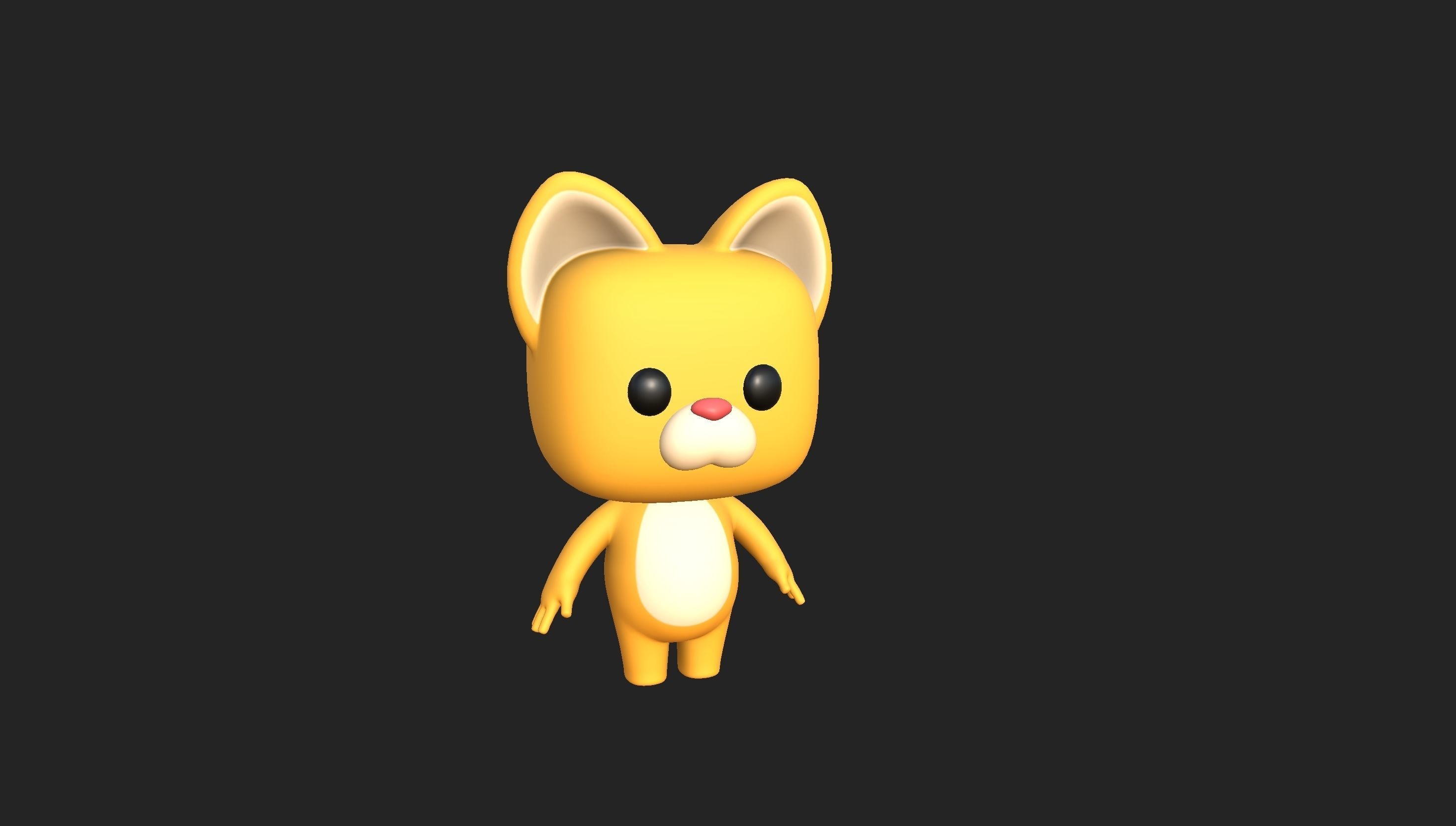Cartoon Cat 3D model_30